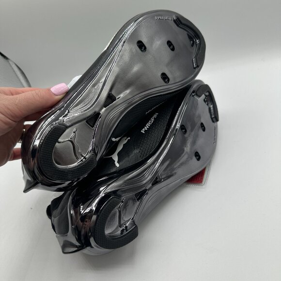 PUMA PWRSPIN Indoor Cycling Shoes Black/White 378096-04 Men's 5 NEW - Picture 9 of 10